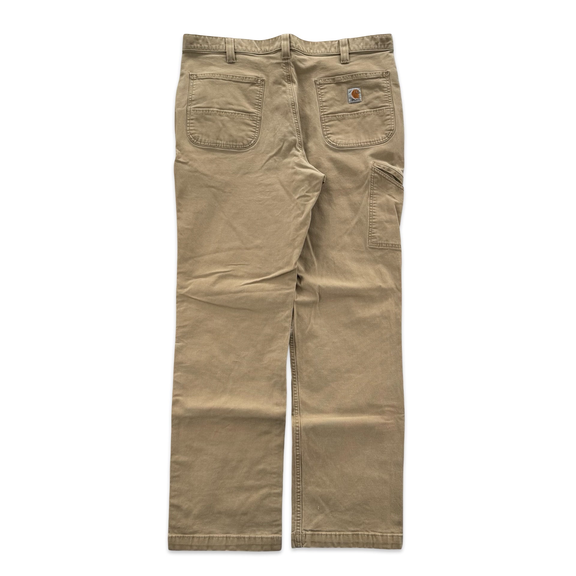 Tan Carhartt Relaxed Fit Utility Pants (38x32)