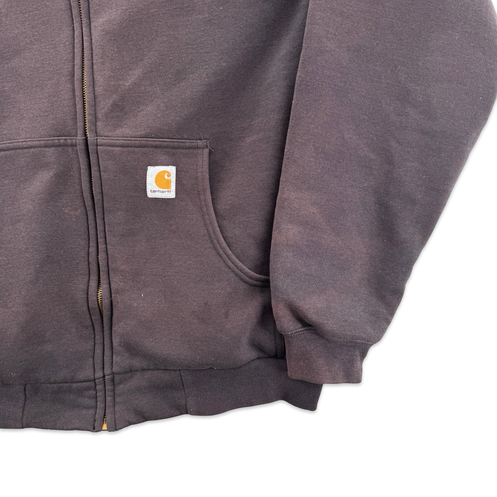 Sun Faded Thermal Lined Carhartt Zip Up (XLT)