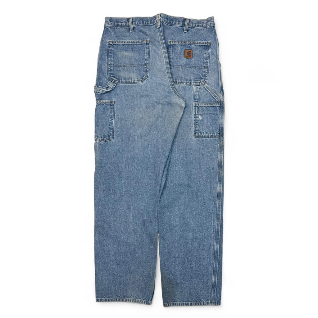 Vintage Carhartt Carpenter Blue Jeans (36x34)