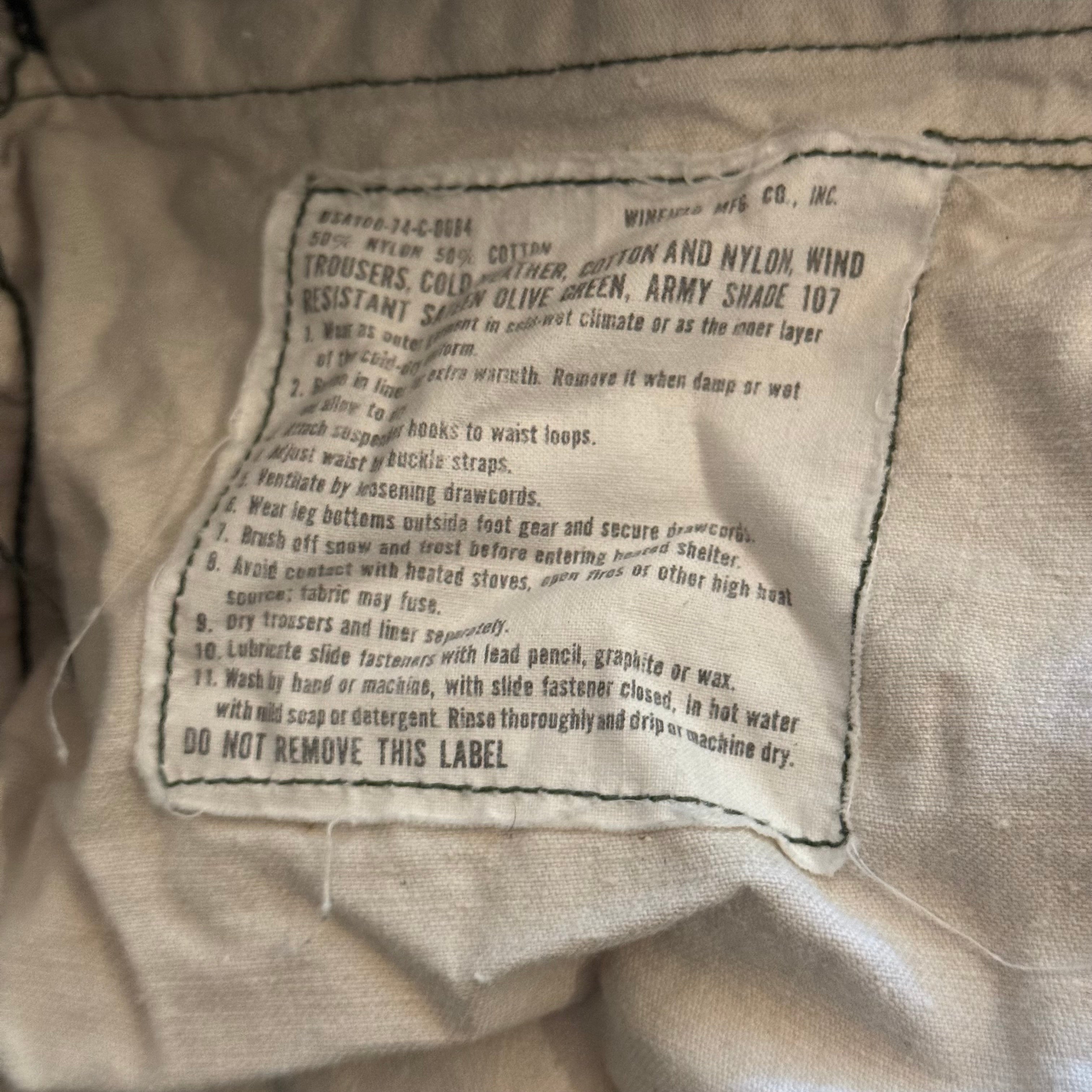 1974 M-1951 US Army Cargo Field Trousers (38-32x28)