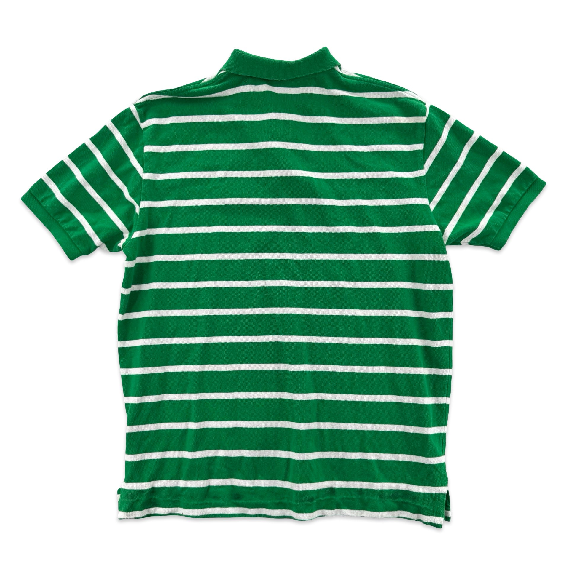 Green Striped Ralph Lauren Polo (XL)