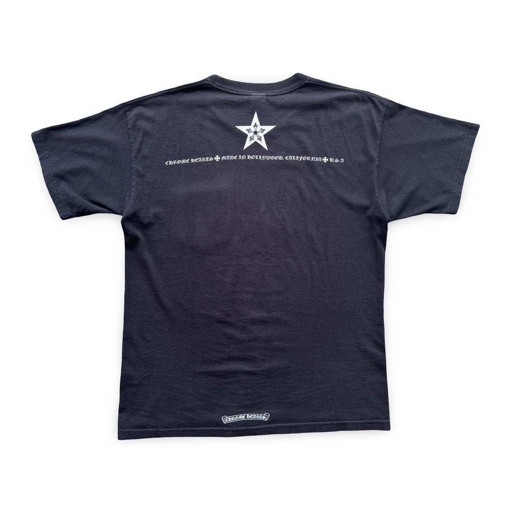 Vintage Black Chrome Hearts Five Star Tee (L)