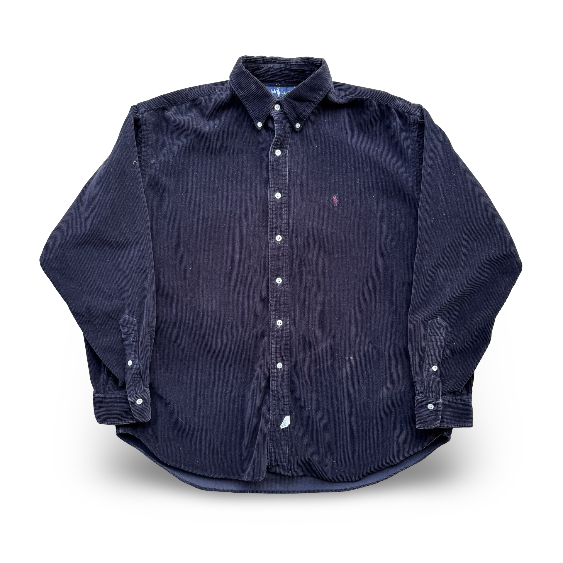 Vintage Black Ralph Lauren Corduroy Button Up  (XL)