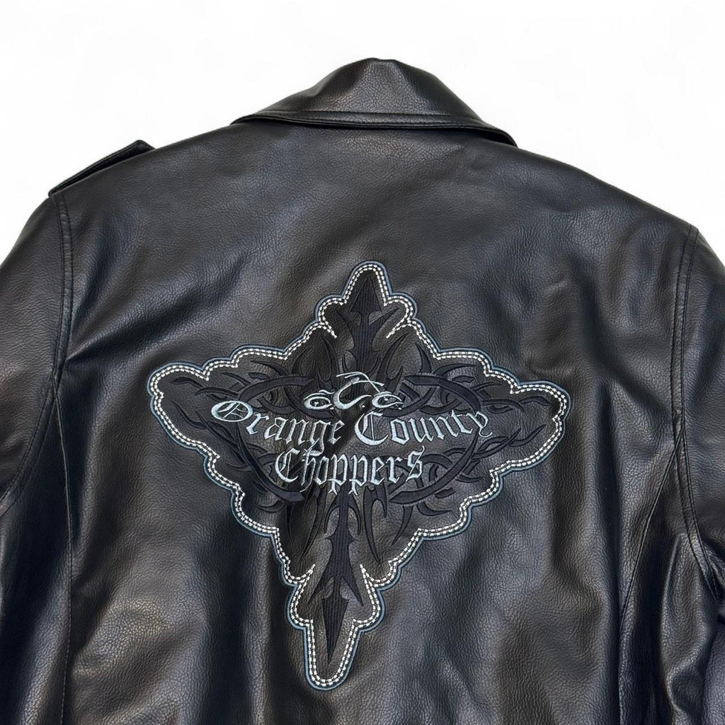 Orange County Choppers Pleather Biker Jacket (S/M Mens 10/12 Women’s )