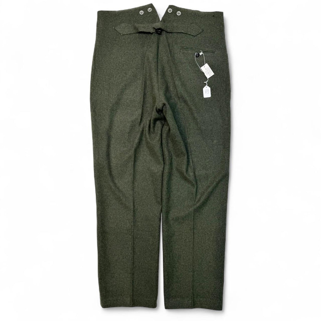 Olive Green Buckle back Wool Pants (38/34x32)