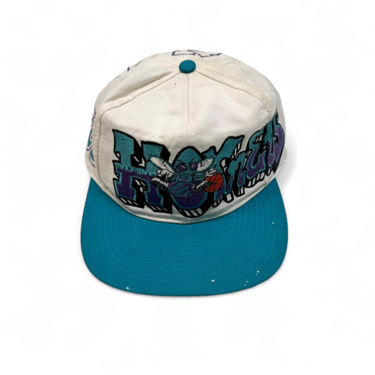 90s Charlotte Hornets Graffiti Drew Pearson Hat