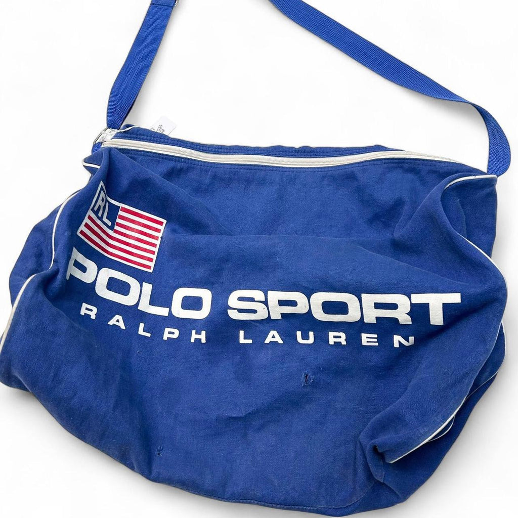 Vintage Blue Polo Sport Ralph Lauren Duffel Bag