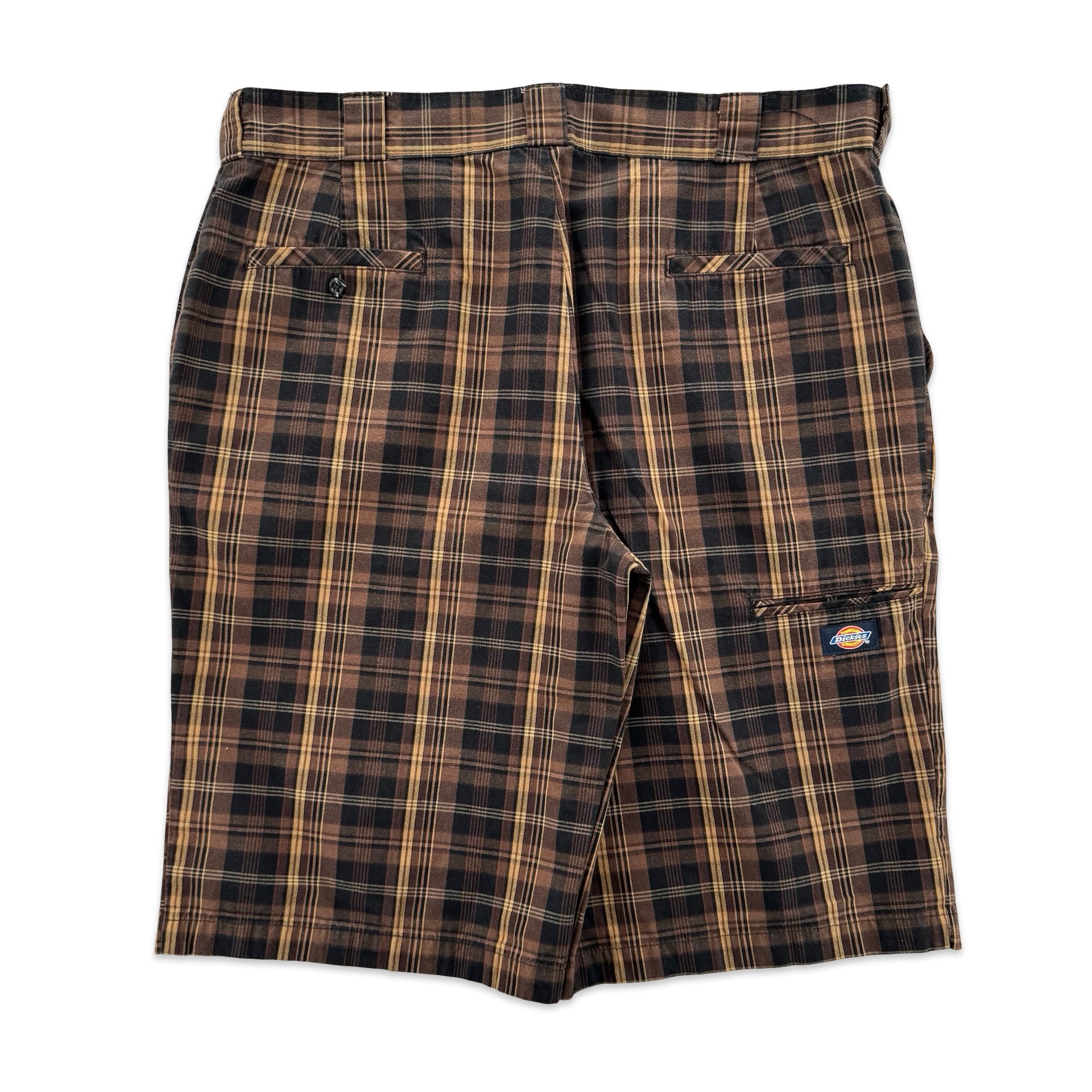 Plaid Patterned Dickies Shorts (38)