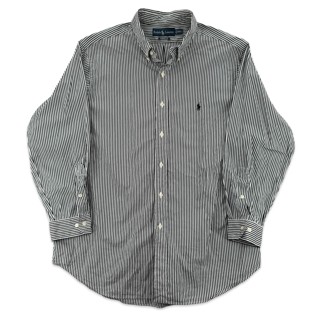 Ralph Lauren Black Striped Button Down (XL)