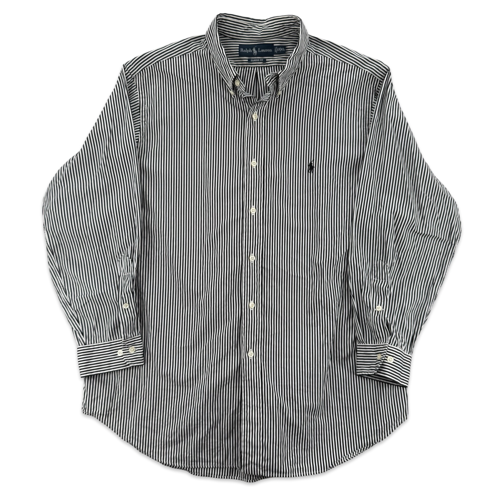 Ralph Lauren Black Striped Button Down (XL)