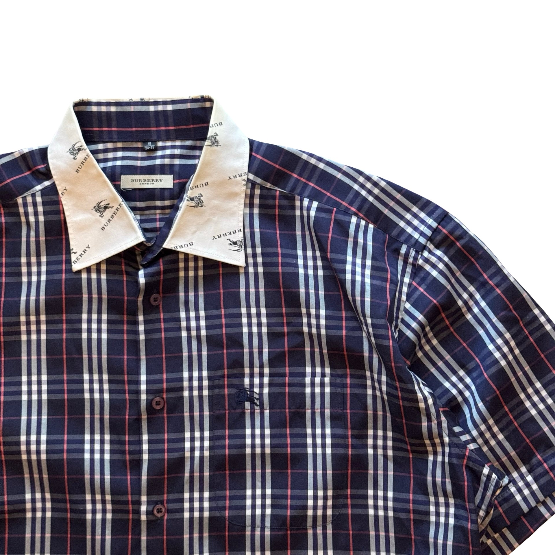 Burberry London Plaid Button Up Shirt (L/XL)