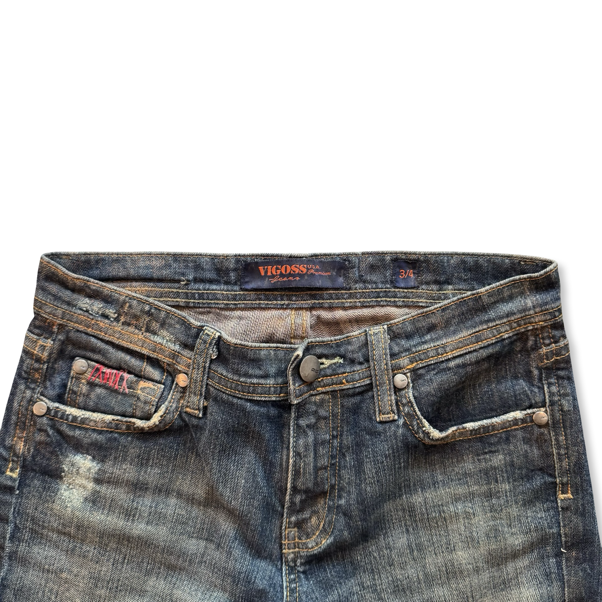 2000s Vigoss Embroidered Jeans (28x32”)