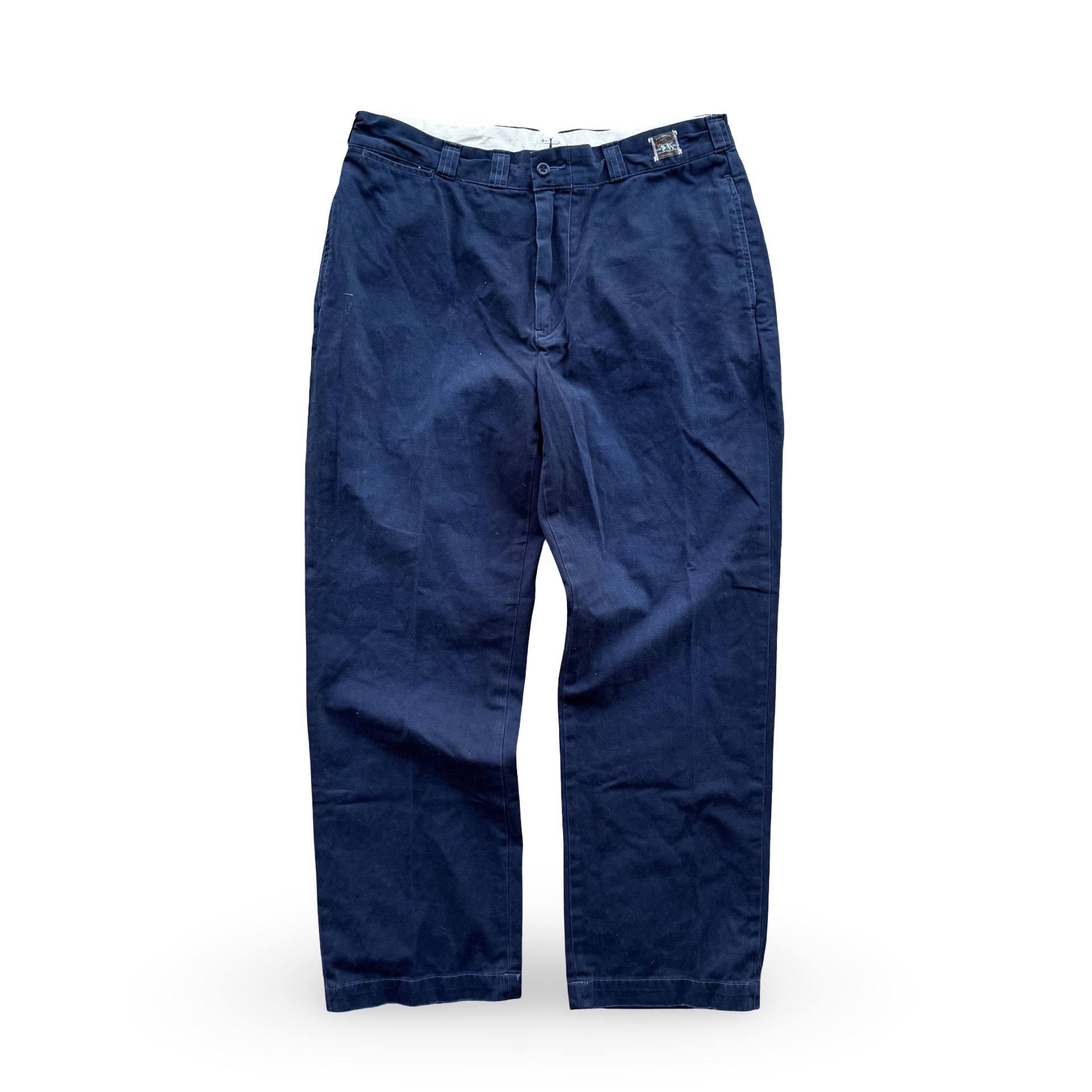 Vintage Navy Ralph Lauren GI Fit Trousers (35x30) (36x32)