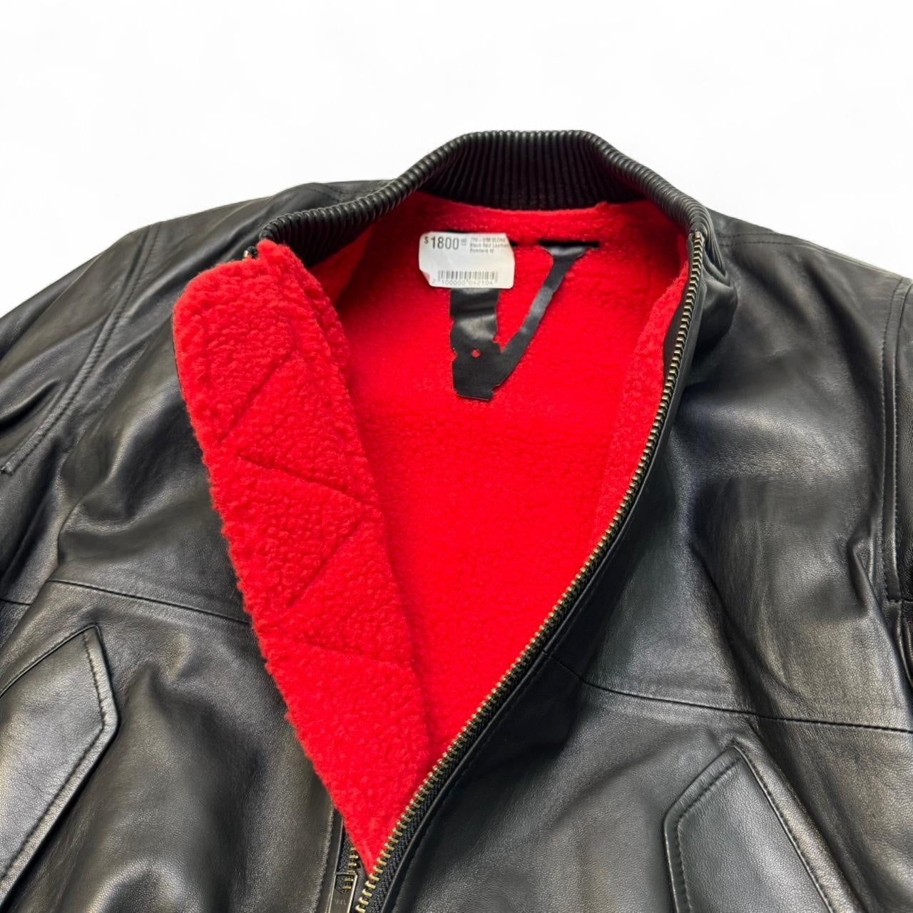 VLONE F/W 2019 Unreleased Runway Sheep Skin Leather Bomber Jacket (M)