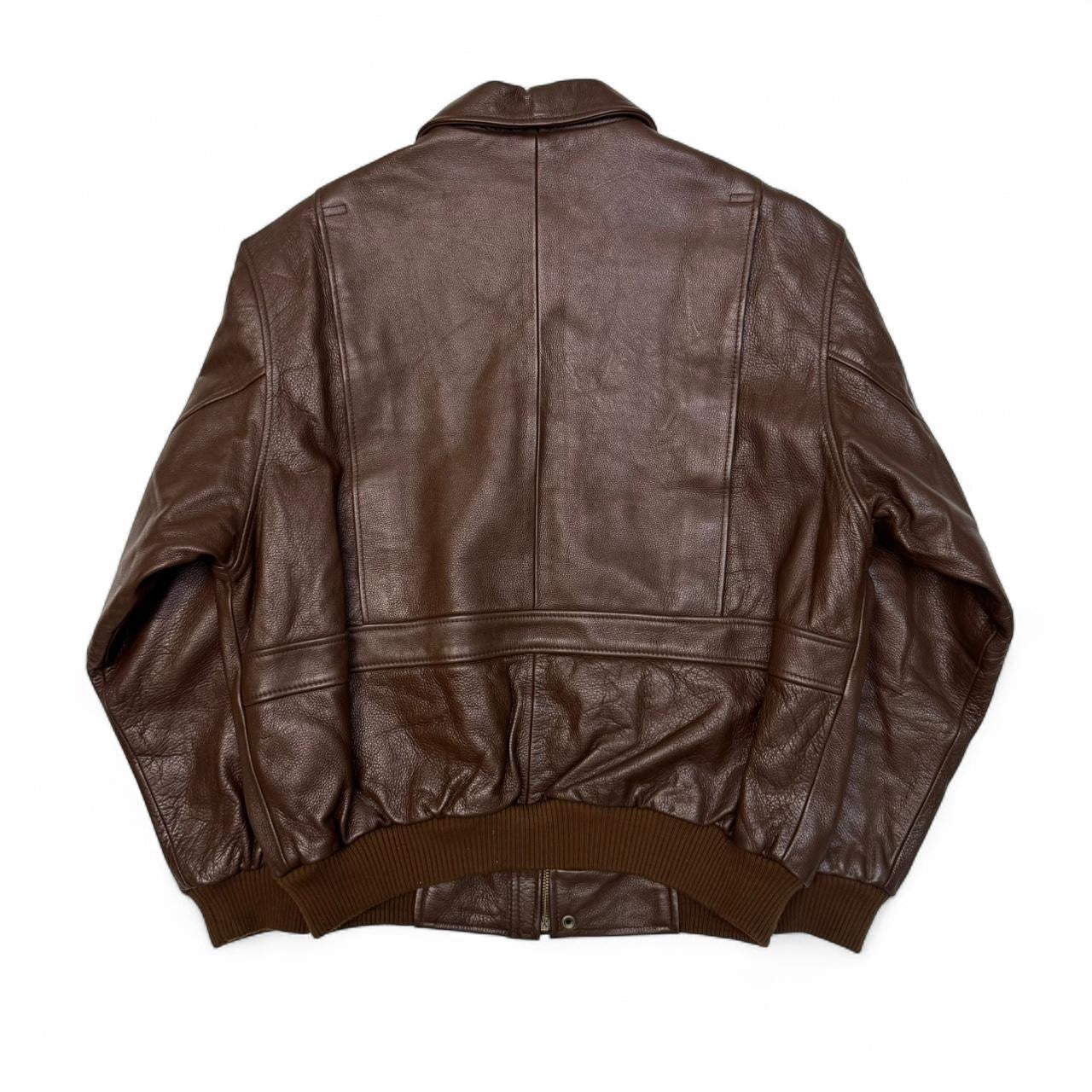 Vintage Guide Gear Leather Bomber Jacket (L)