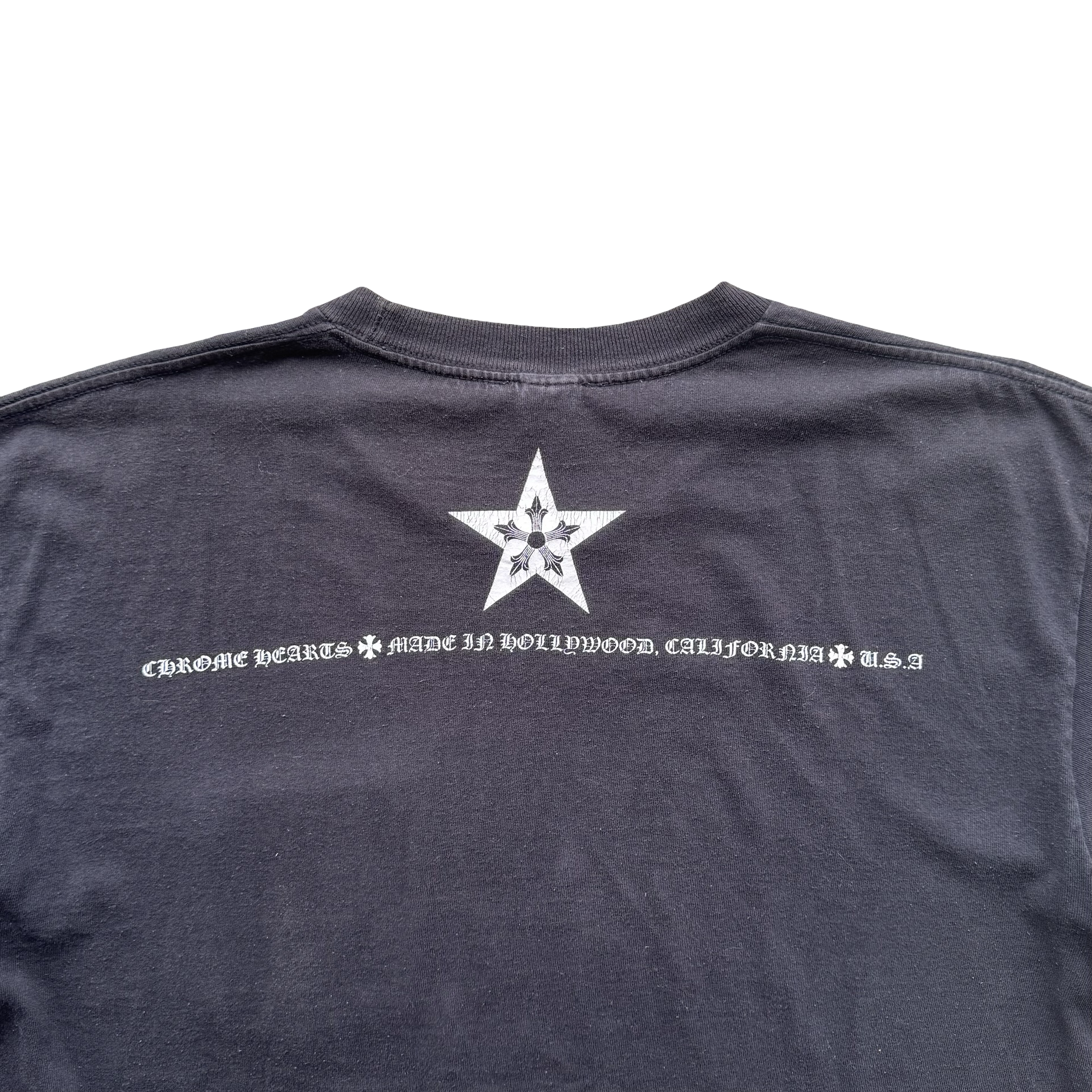 Vintage Black Chrome Hearts Five Star Tee (L)