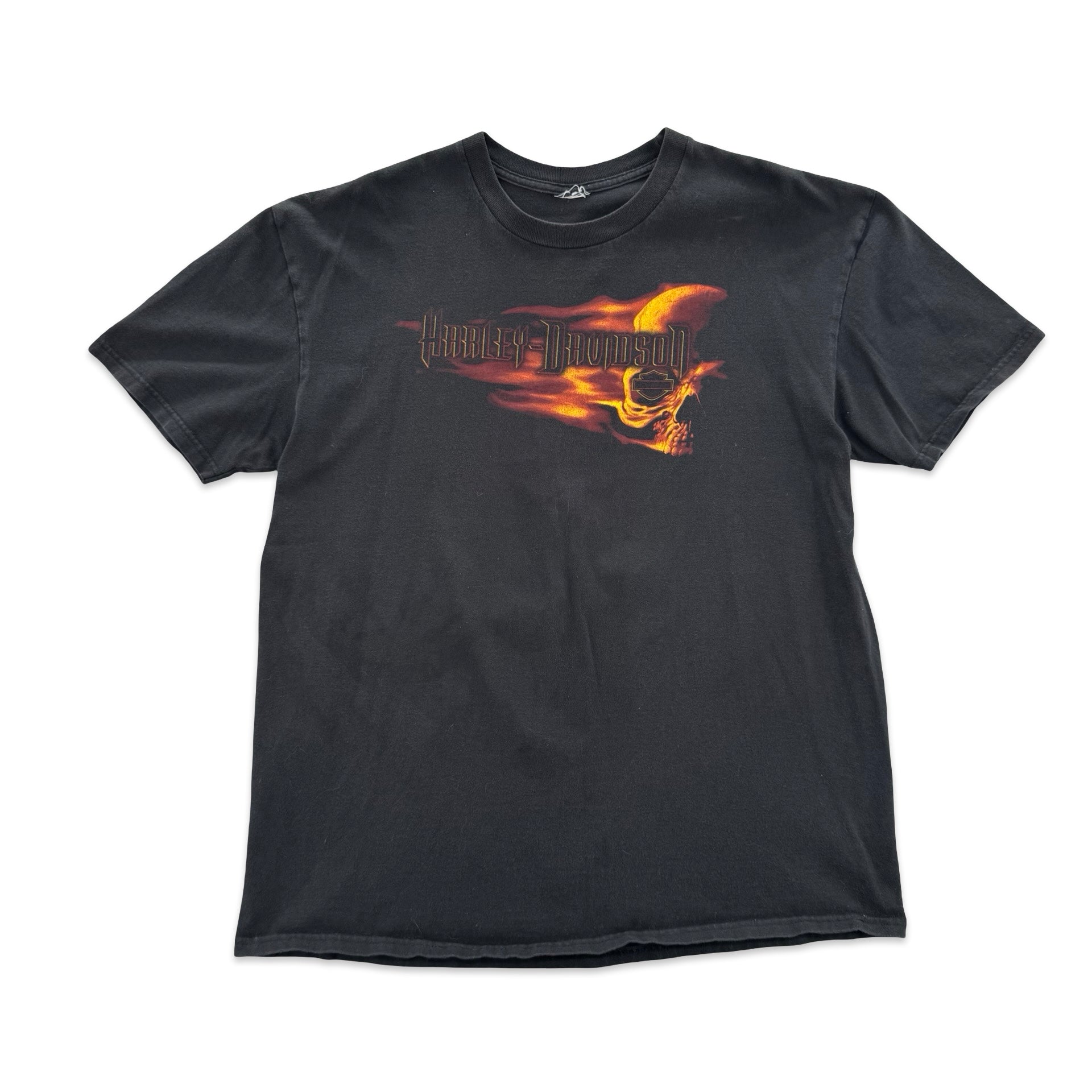Harley Davidson Flaming Skull Tee (XL)