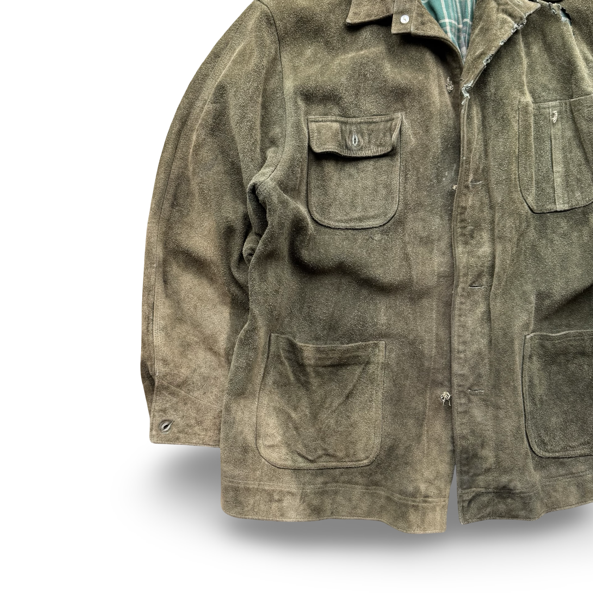 Vintage Polo RL Country Green Suede Coat (XL)