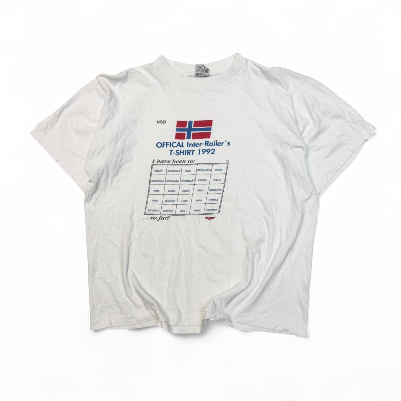 1990s Norway Inter Railers Tourist Tee (XL)