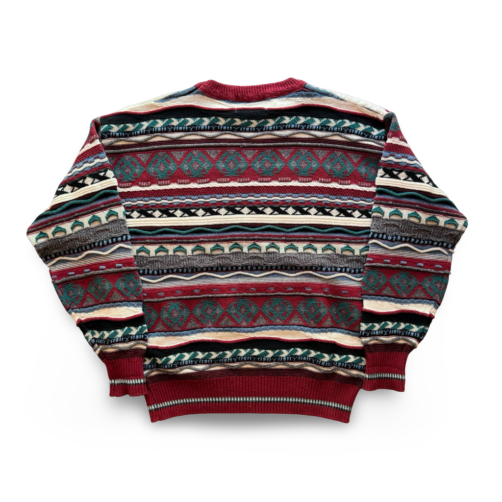 90s J.T. Beckett 3D Knit Sweater (L)