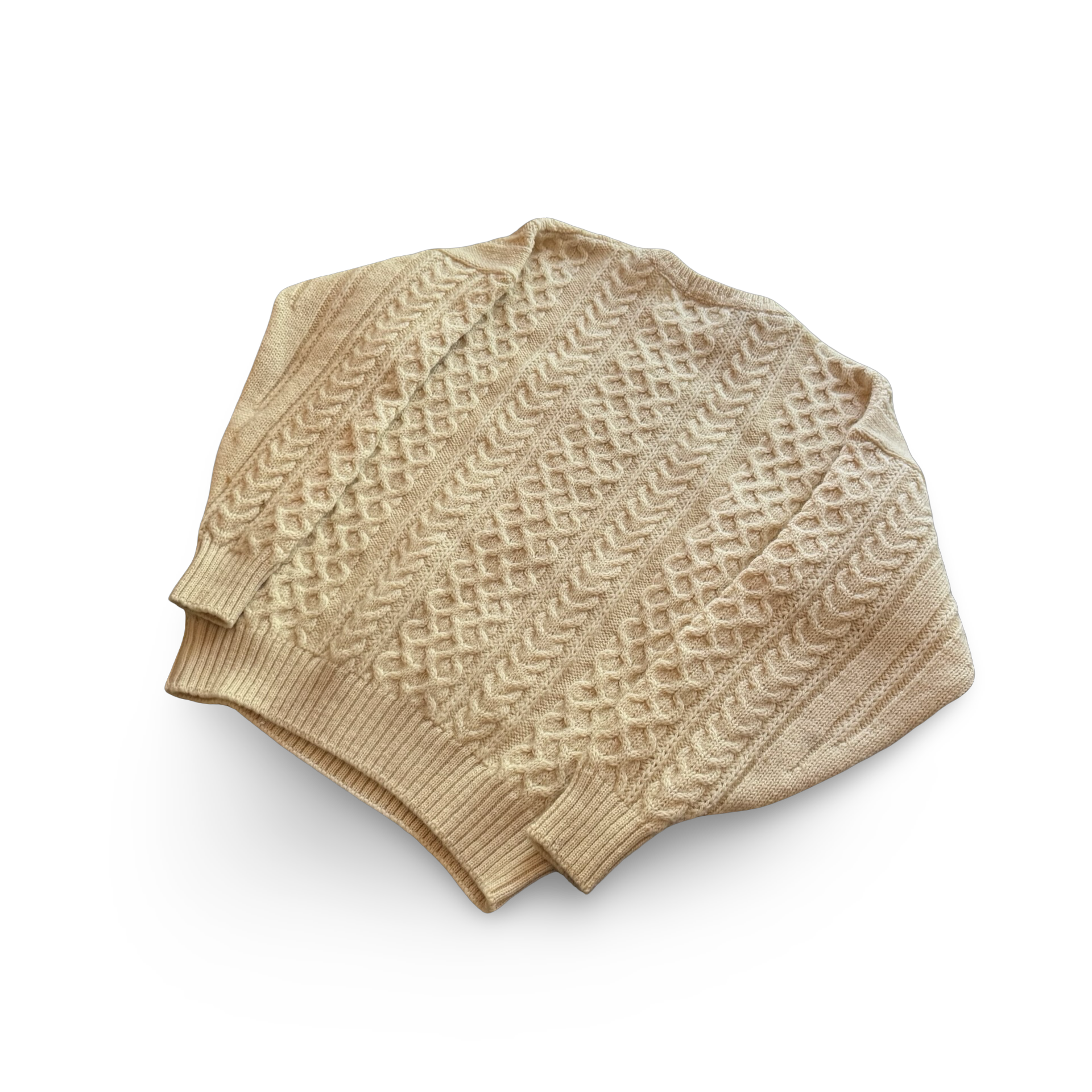 90s Blarney Cable Knit Sweater (M)