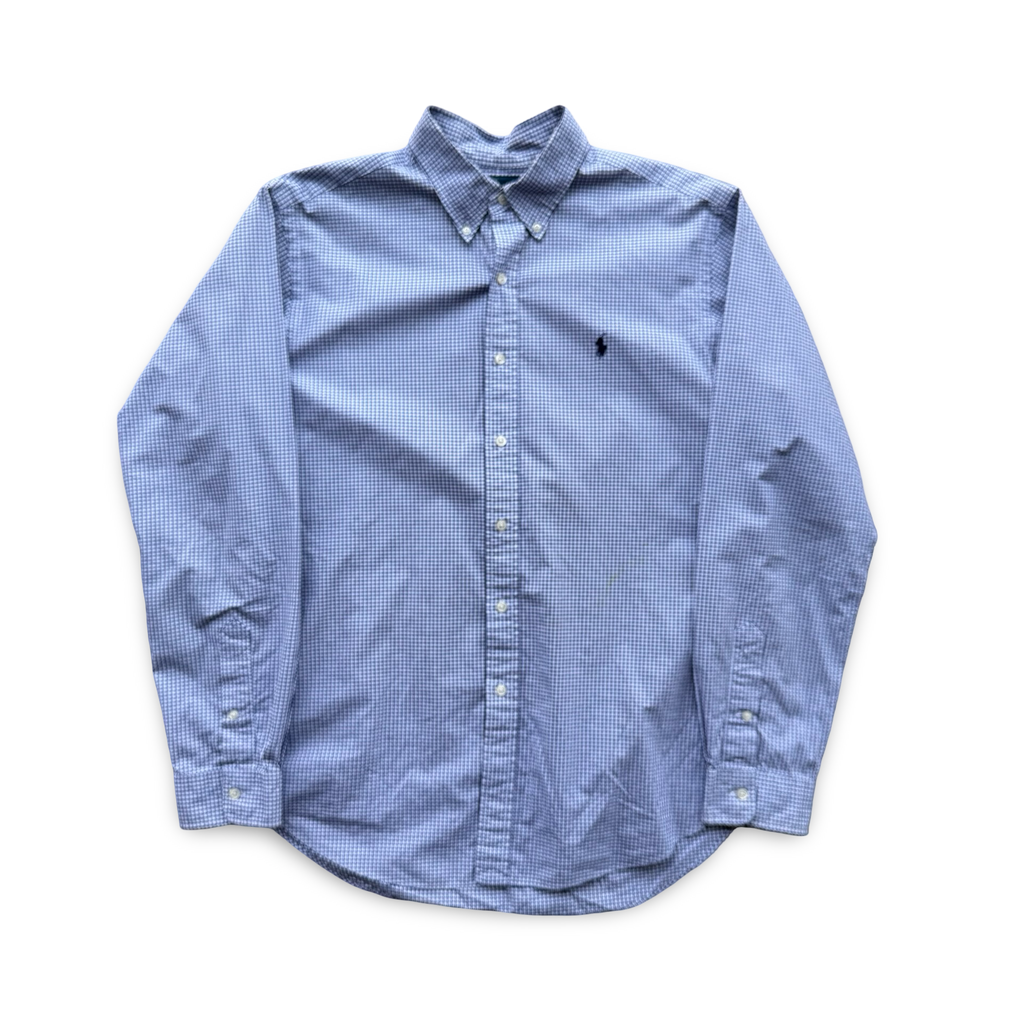 Vintage Ralph Lauren Blue Pattern Button Up (L)