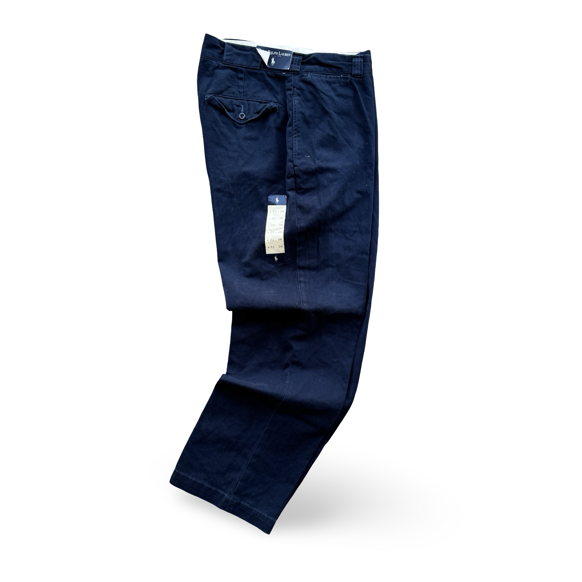 Vintage Navy Ralph Lauren GI Fit Trousers (35x30) (36x32)