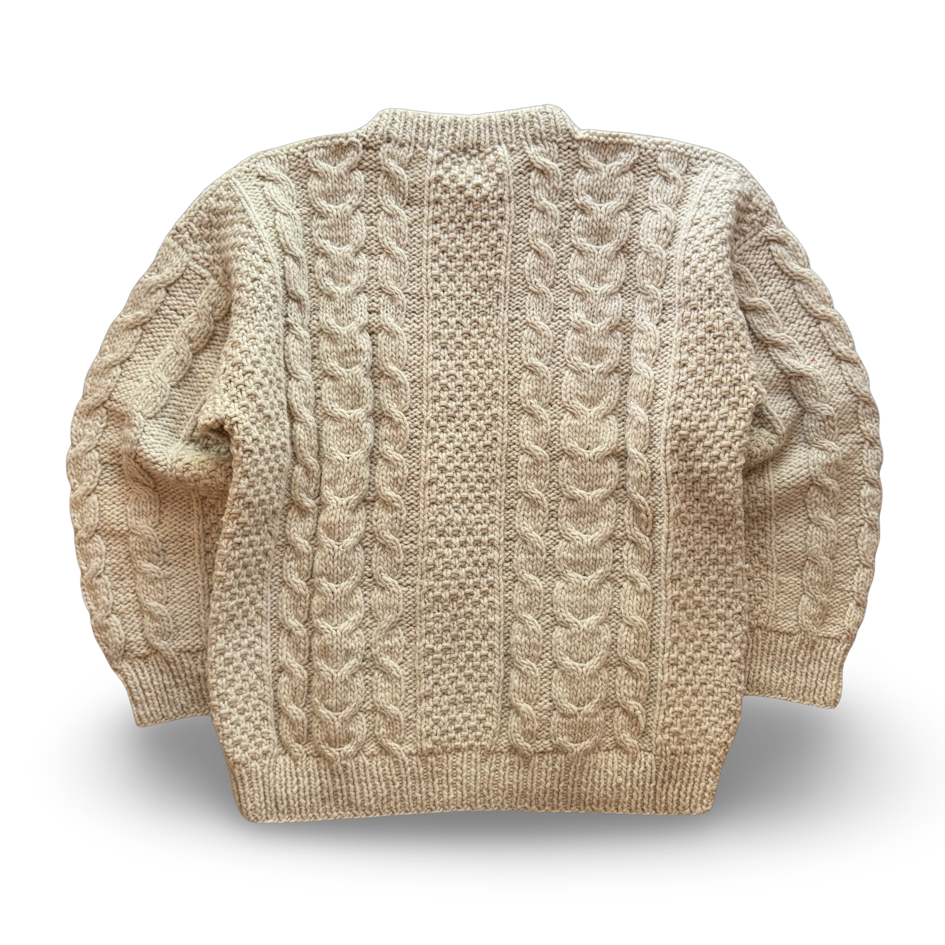 90s Otavolo Wool Cable Knit Sweater (XXL)