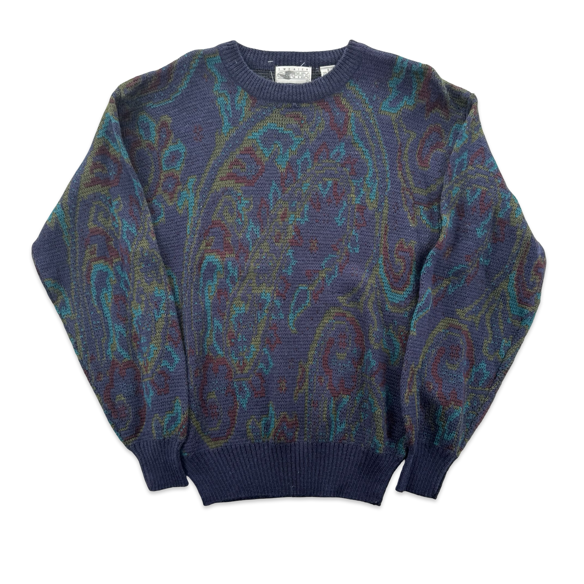 Vintage Sweater Graphix Knit Sweater (S)