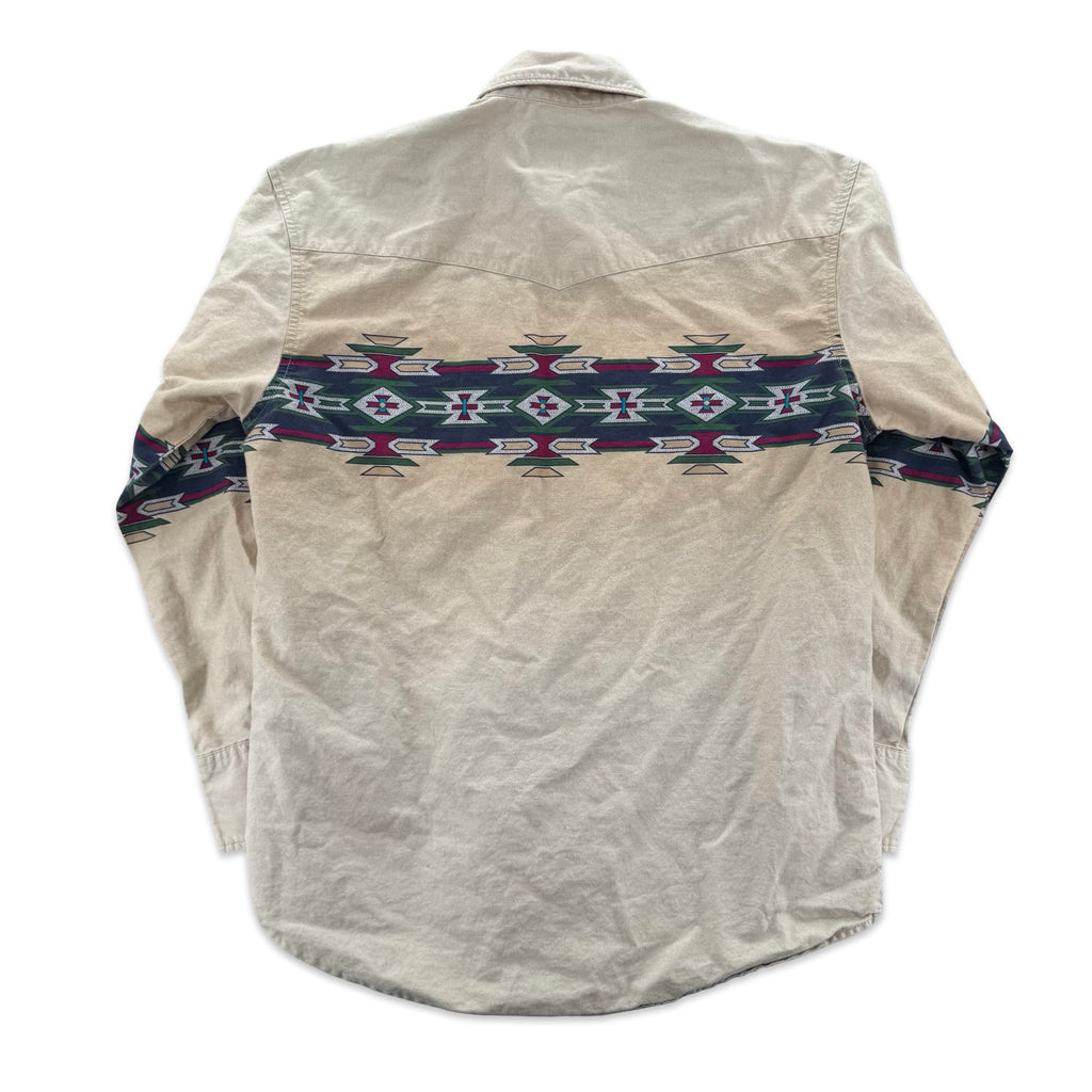 Vintage Rustler Aztec Pearl Snap (L)