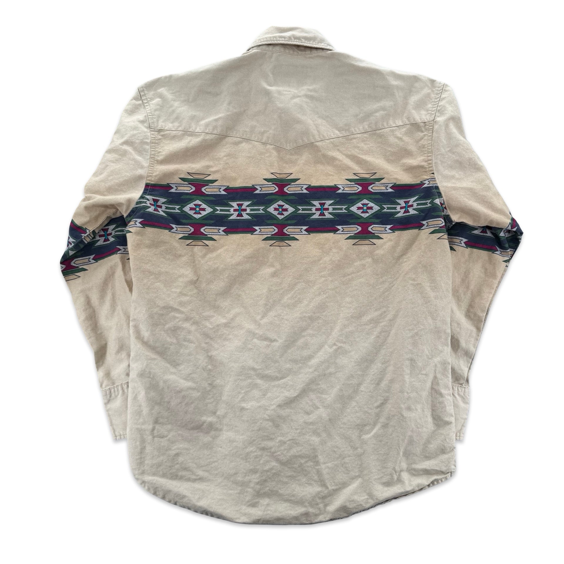 Vintage Rustler Aztec Pearl Snap (L)