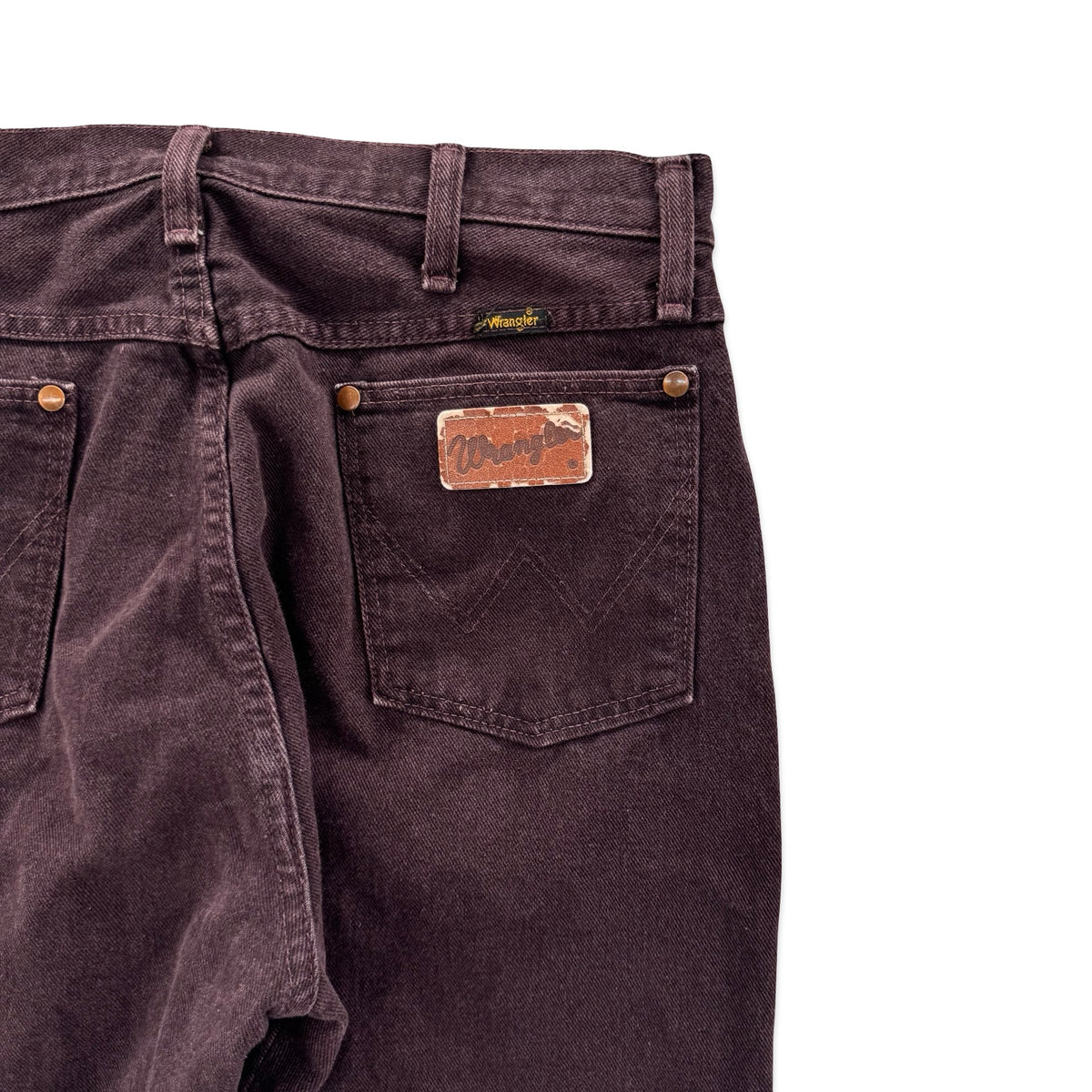 Vintage Burgundy Wrangler Jeans (34x30)