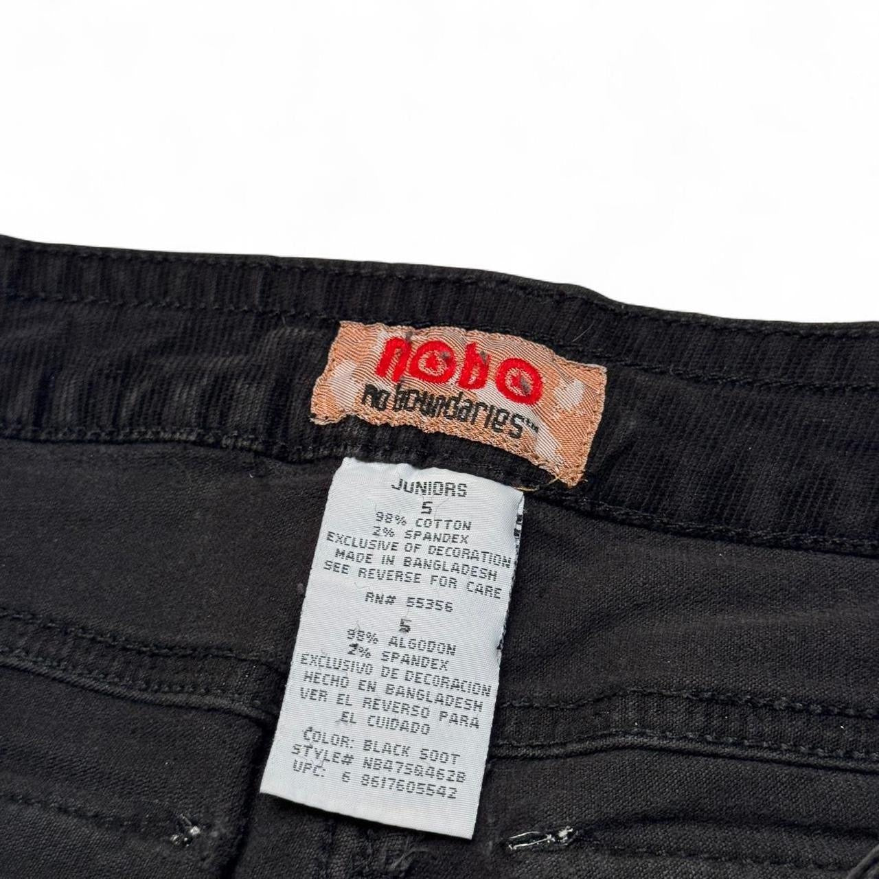 2000s No Boundaries Low Rise Embroidered Flare Corduroy Pants (5)