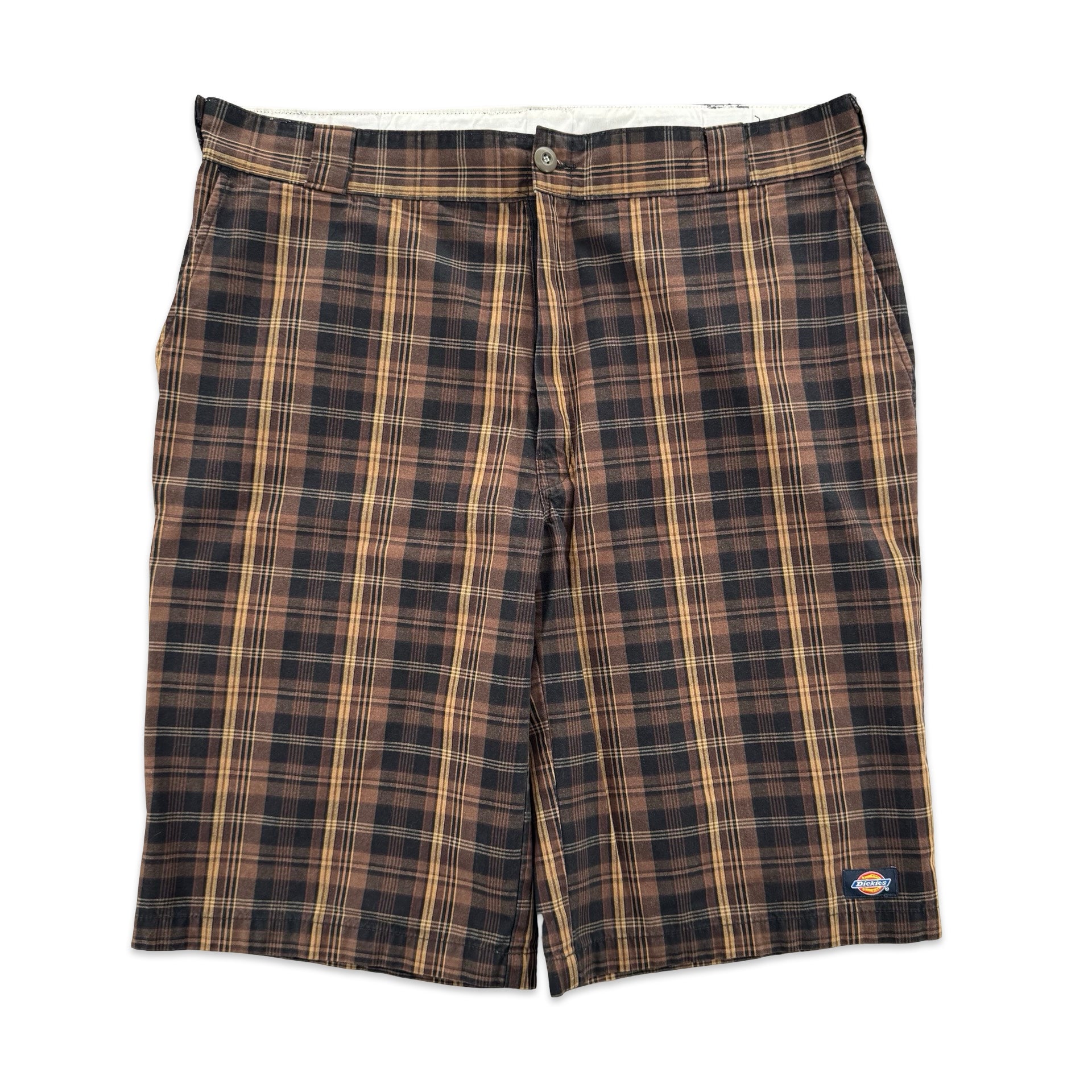 Plaid Patterned Dickies Shorts (38)