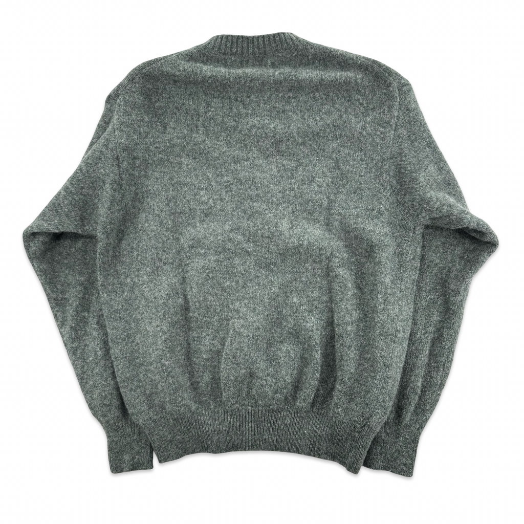 Vintage Forest Green Shetland Wool Sweater (S)