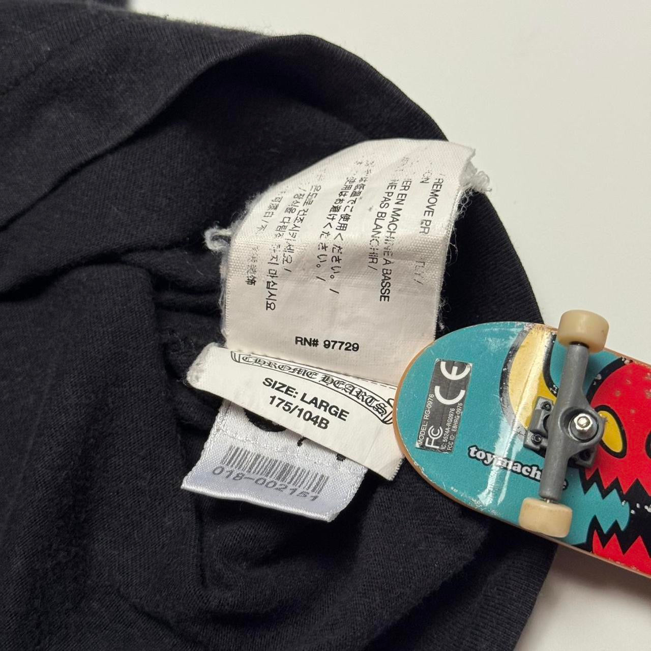 2000s Black & White Chrome Hearts Seal Pocket Tee (L)