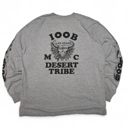 100B MC Desert Tribe Flame Sleeve Biker Tee (XL)