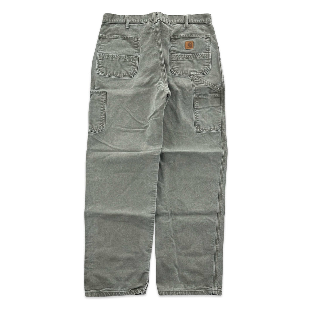 Olive Green Carhartt Carpenter Pants (36x32)