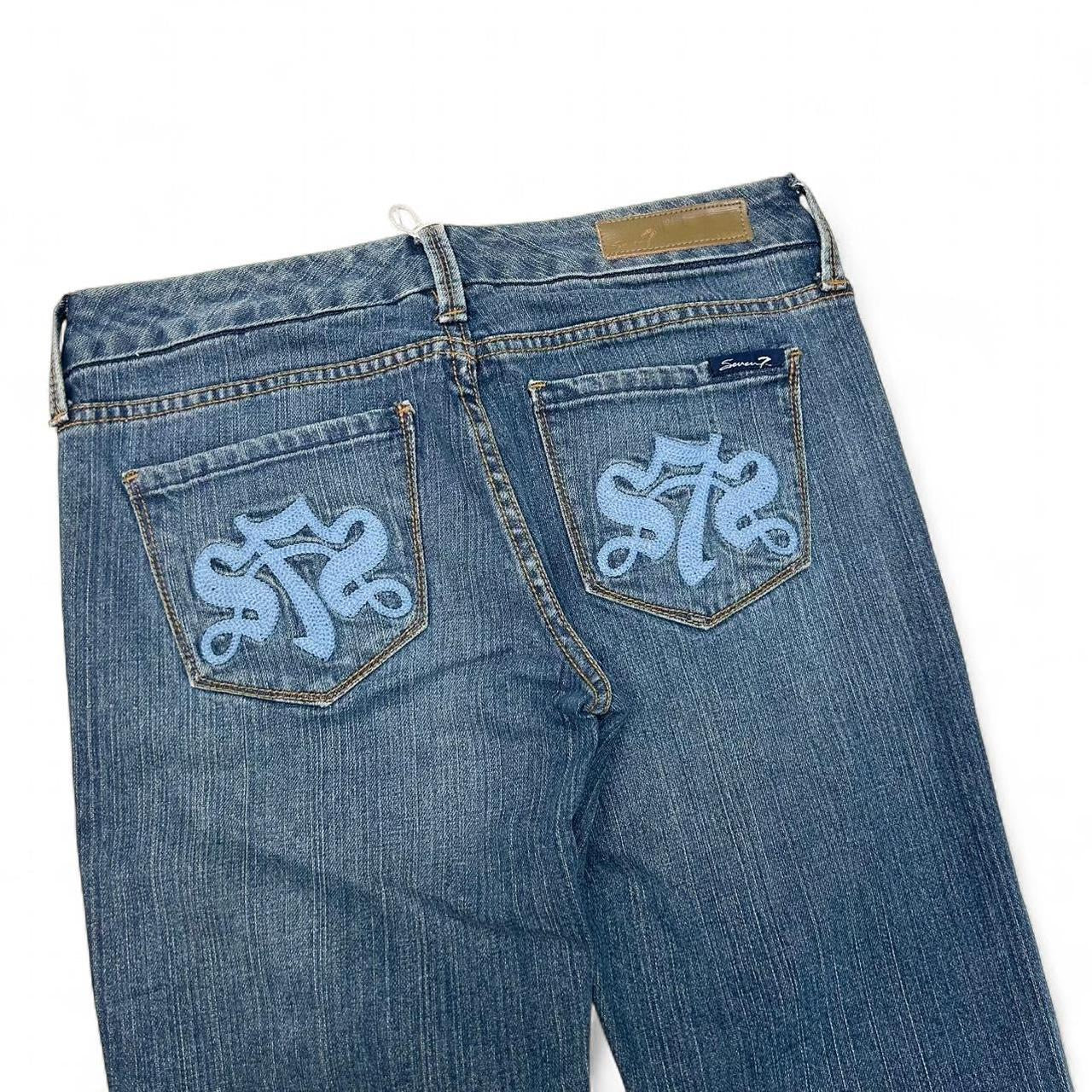 2000’s Embroidered Seven 7 Low Rise Jeans (28)
