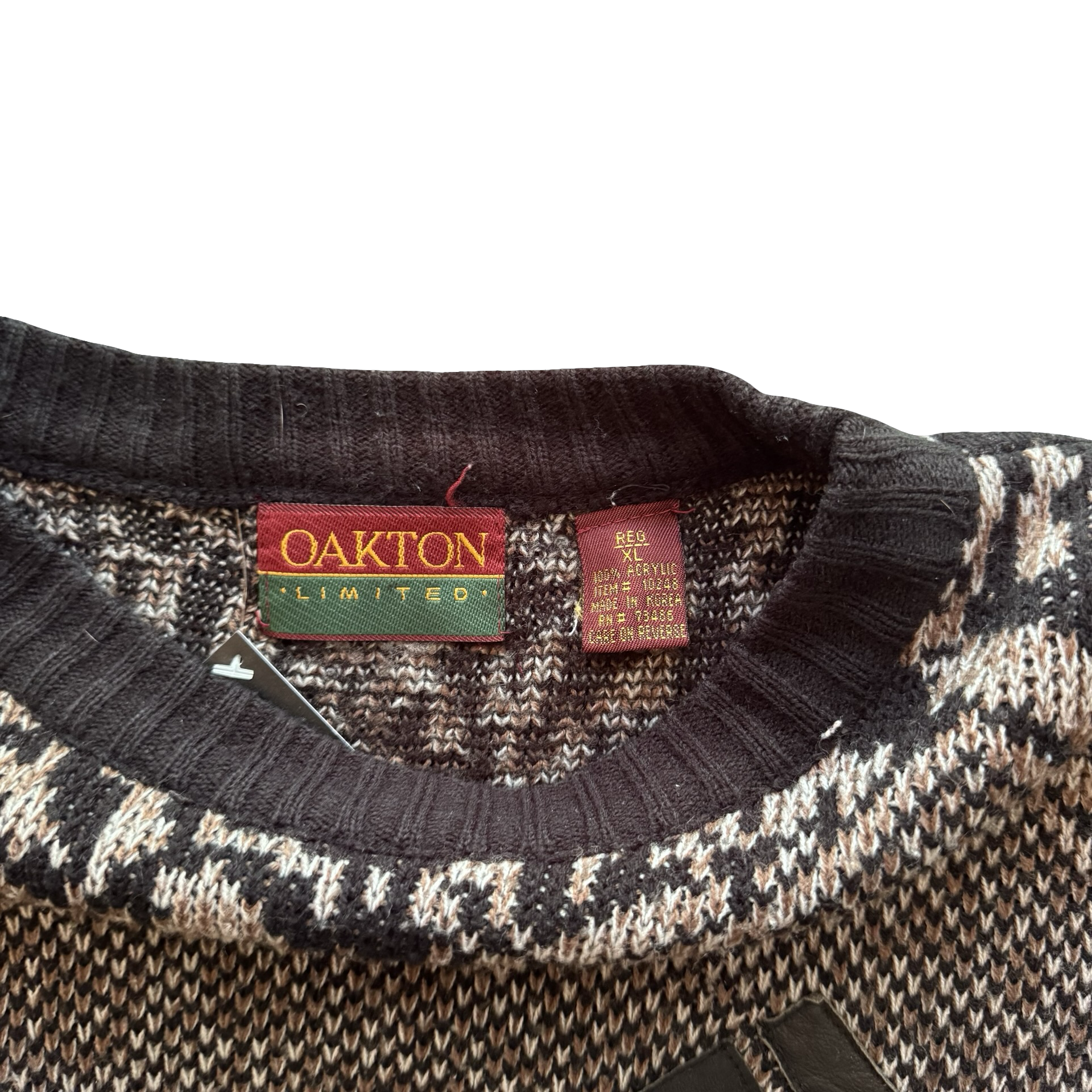 90s Oakton Knit Sweater (XL)