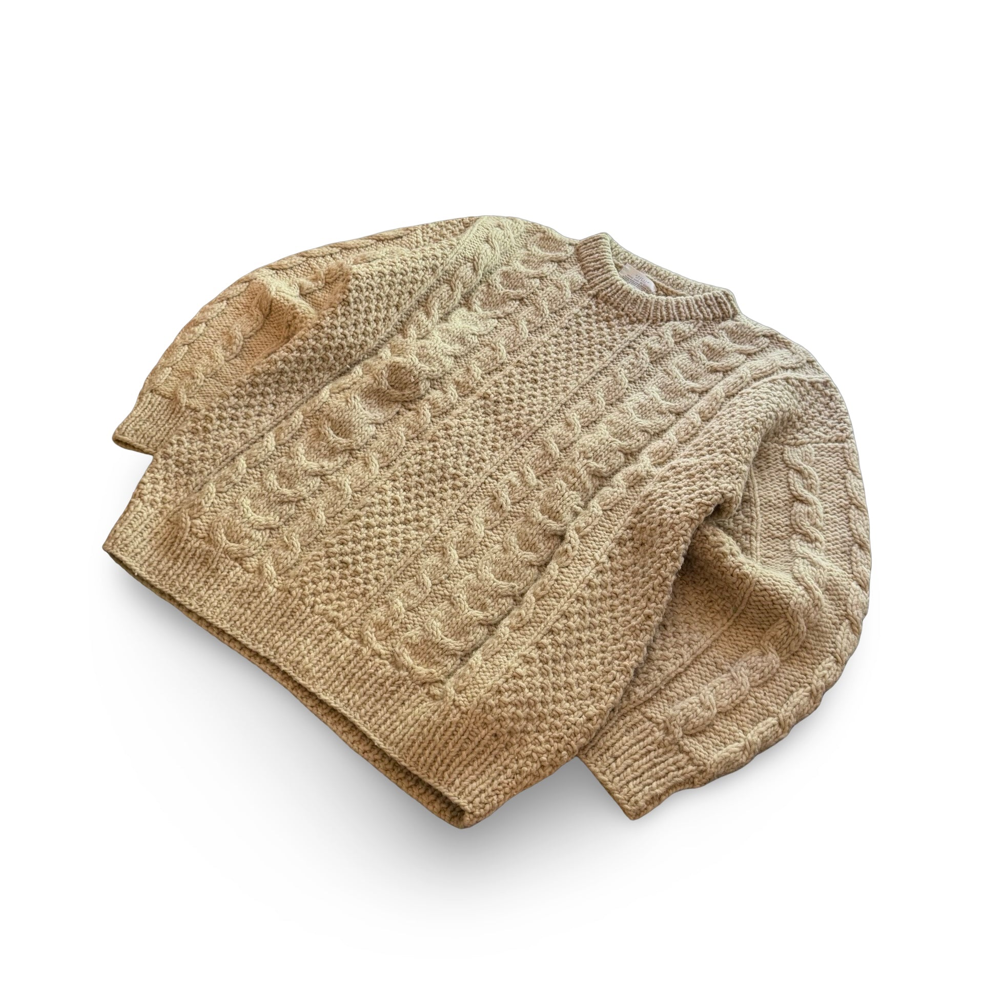 90s Otavolo Wool Cable Knit Sweater (XXL)