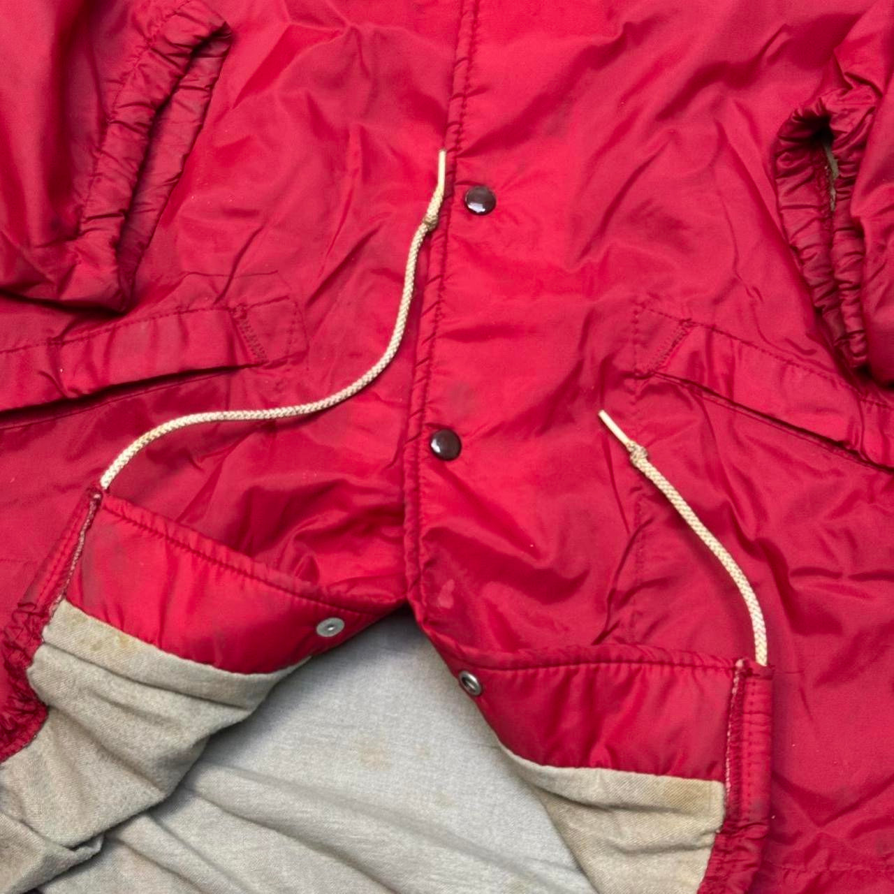 1970s Pla-Jac Red Windbreaker Jacket (XL)