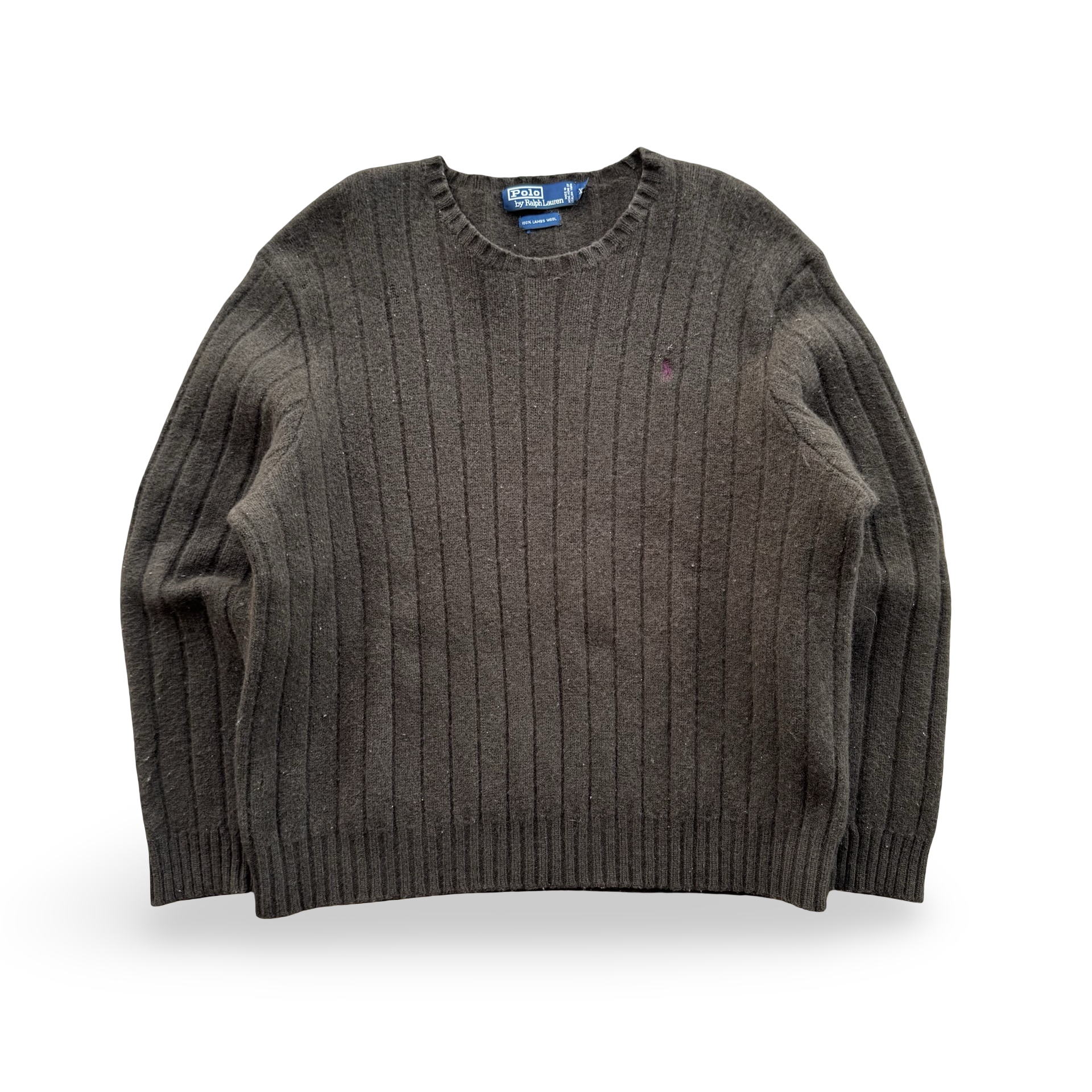 Vintage Forest Green Ralph Lauren Lambs Wool Sweater (L)