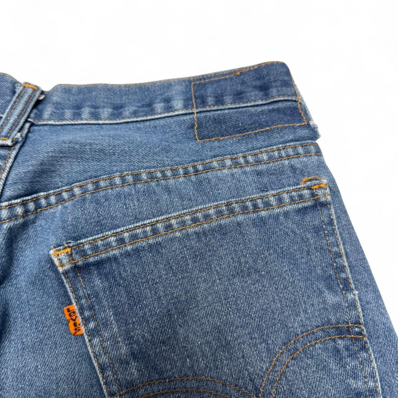 80’s Orange Tab Levis bootcut Blue Jeans (31x28.5)