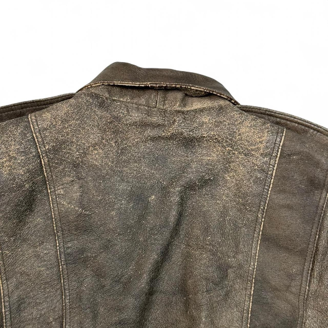 Vintage Phase 2 Brown Leather Jacket (L)