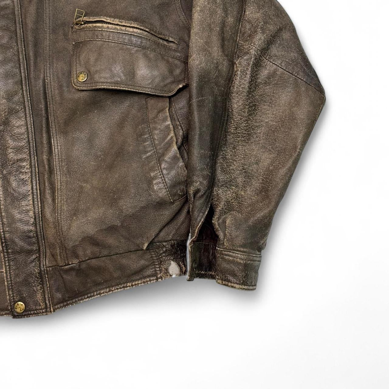 Vintage Phase 2 Brown Leather Jacket (L)