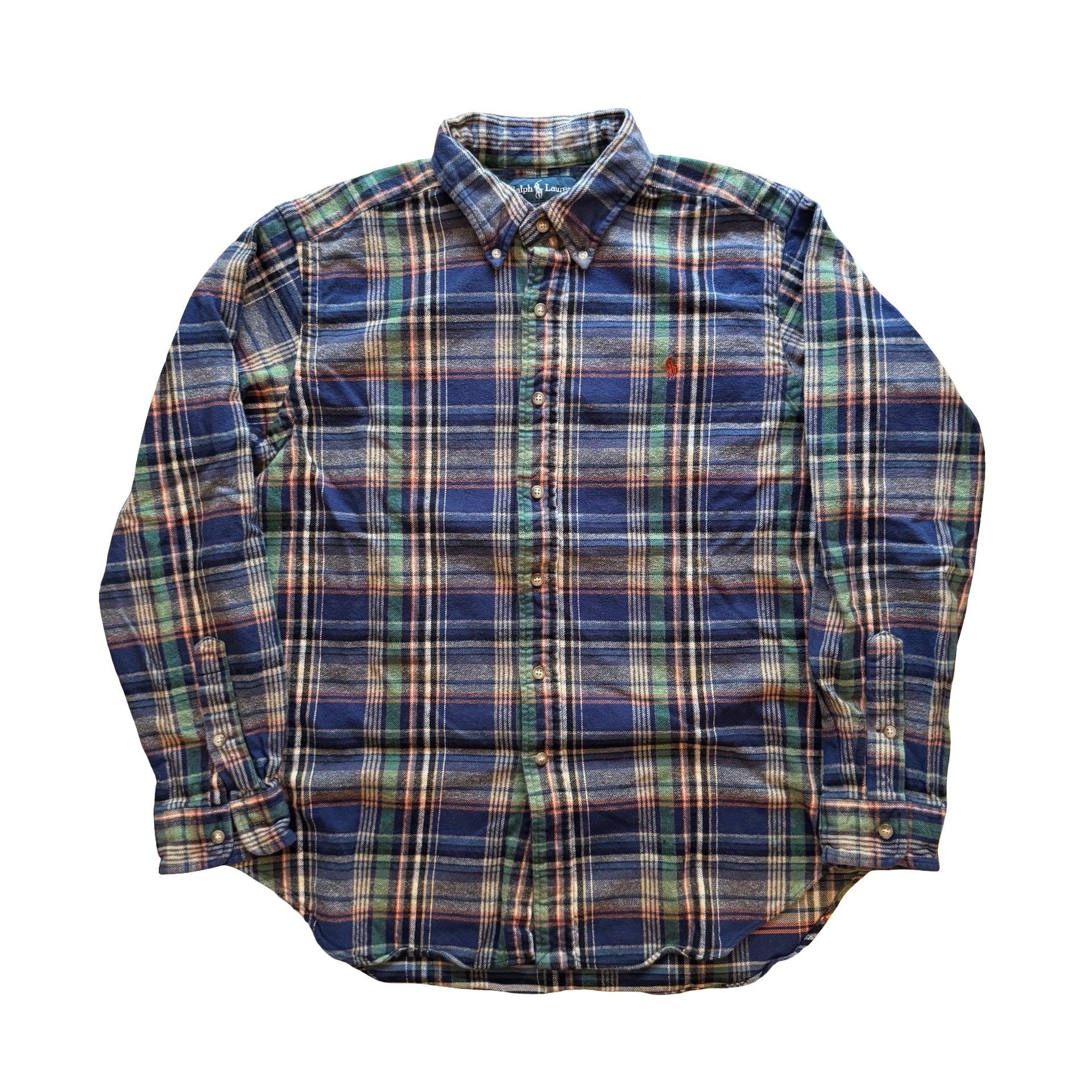 90s Polo Ralph Lauren Flannel Shirt (XL)