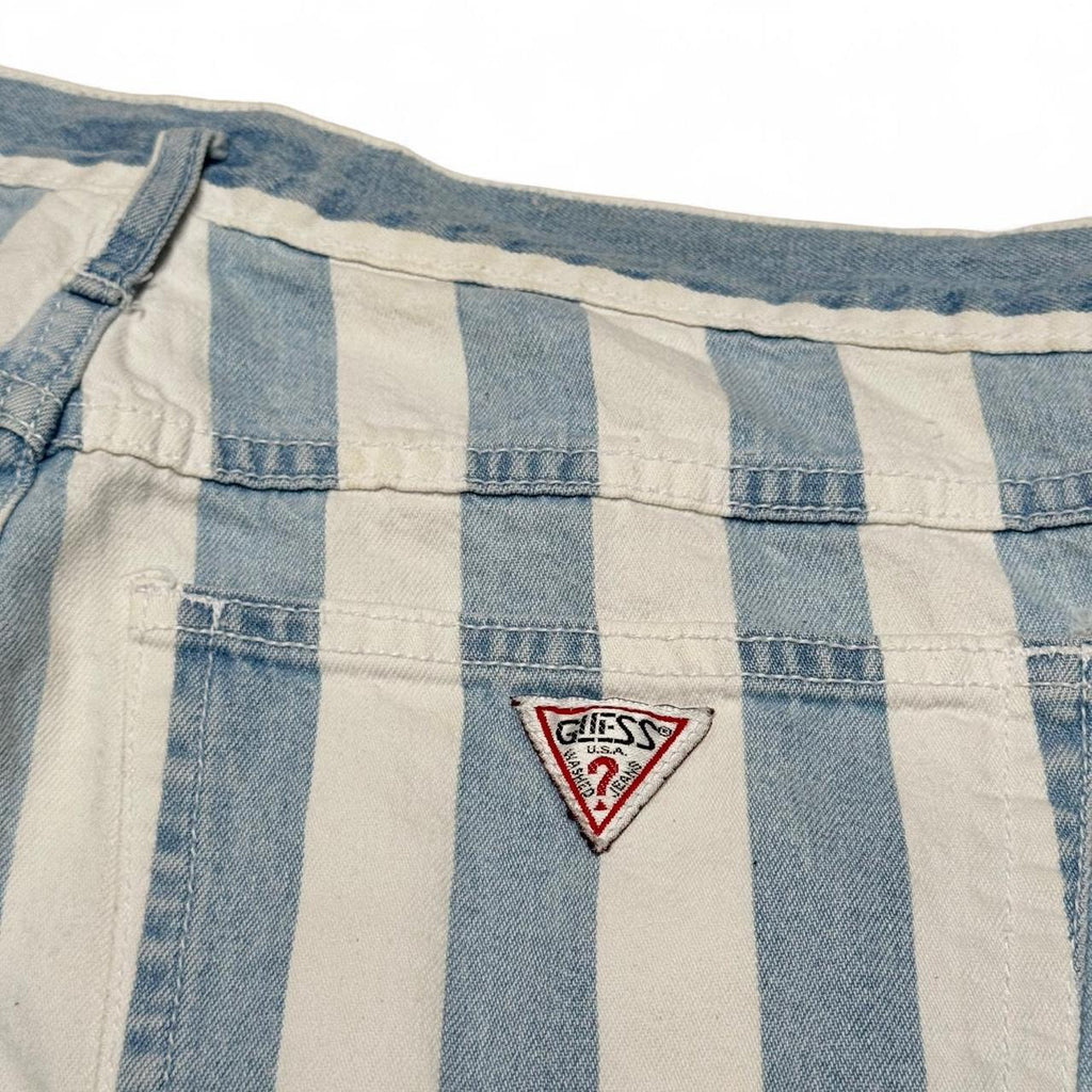 90’s Guess Striped Denim Shorts (34)