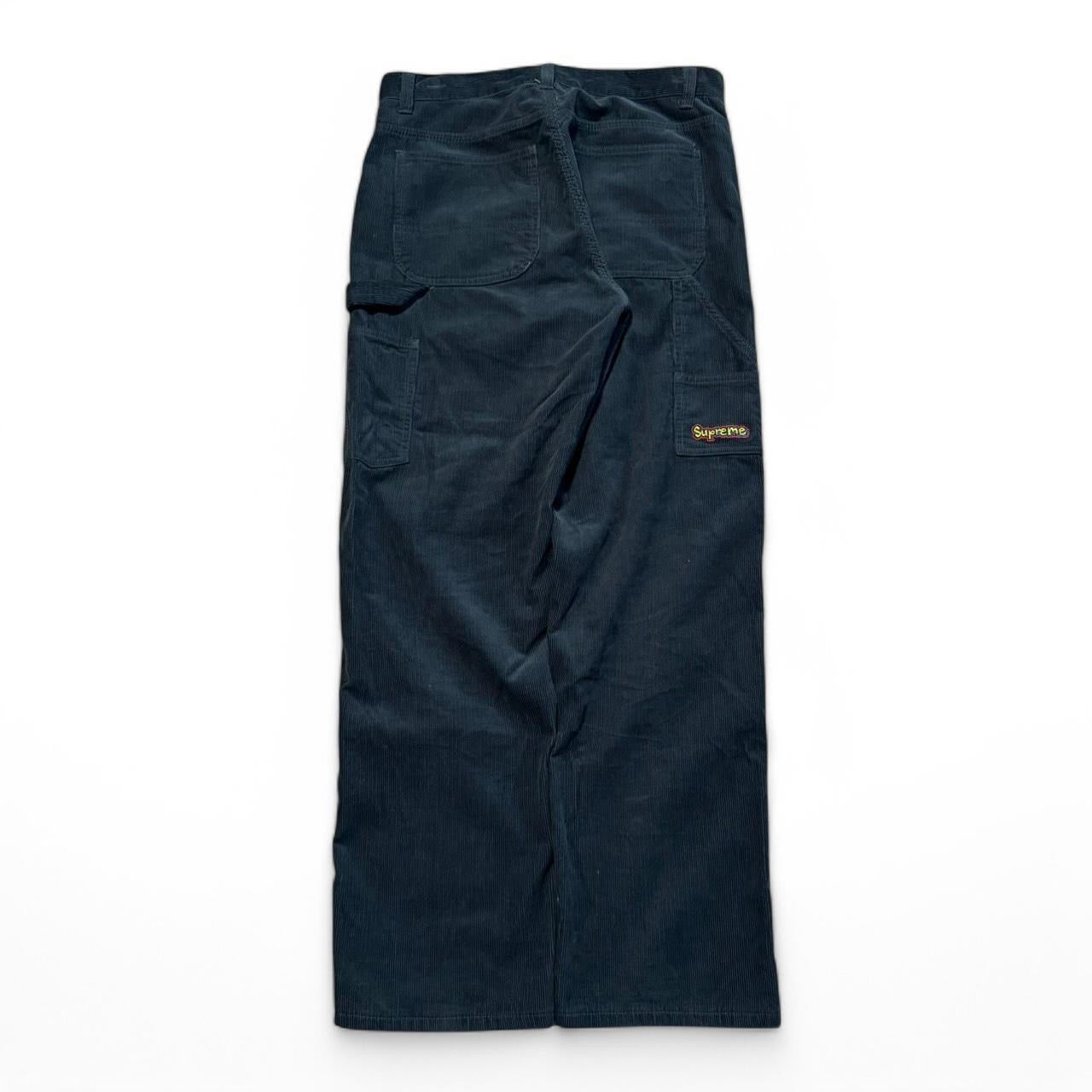 FW18 Supreme Mark Gonzales Gonz Corduroy Painters Pants Slate Blue (30x30)