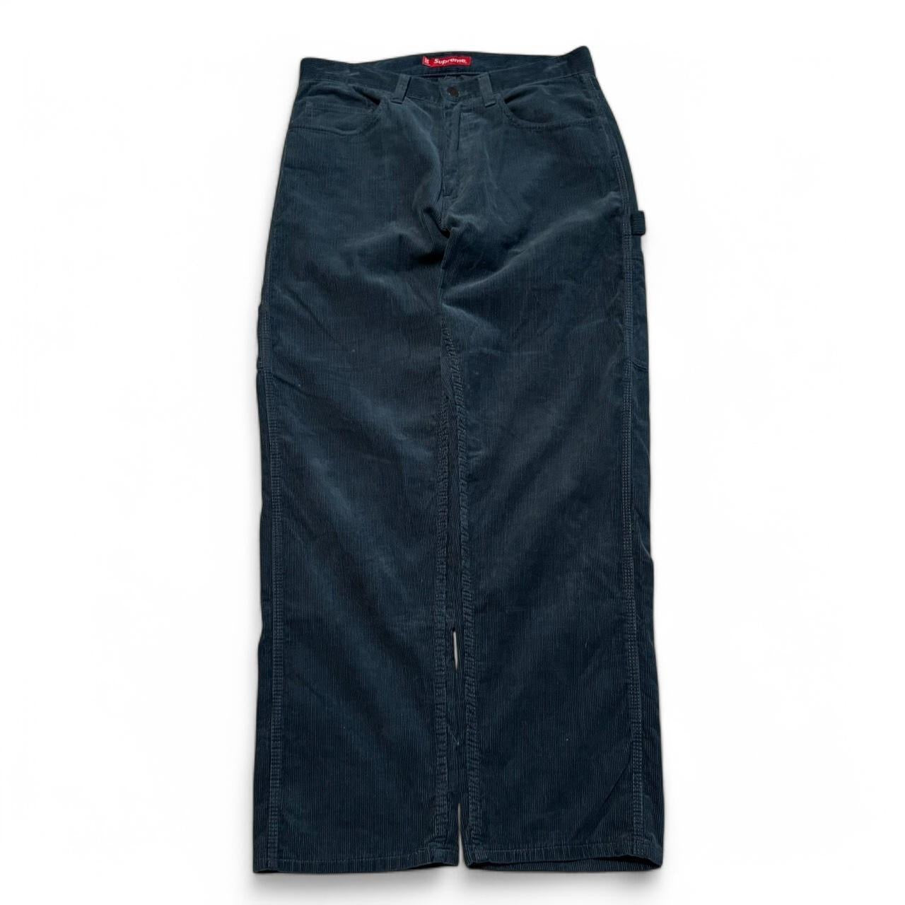 FW18 Supreme Mark Gonzales Gonz Corduroy Painters Pants Slate Blue (30x30)